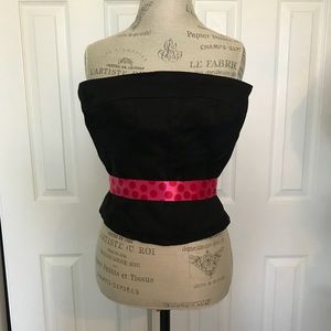 Vintage Anthro original classic tube top with sash